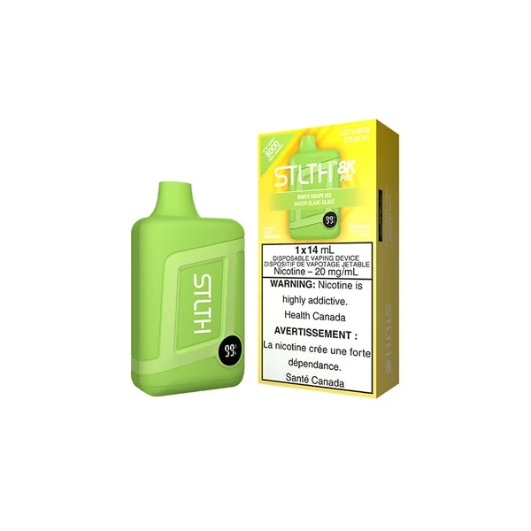 STLTH 8K PRO DISPOSABLE - WHITE GRAPE ICE (5PC/CTN)