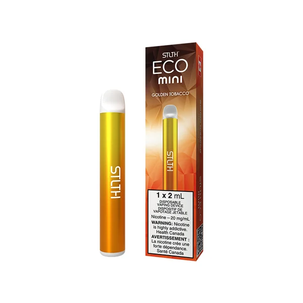 STLTH ECO MINI DISPOSABLE - GOLDEN TOBACCO (6PCS/CTN)