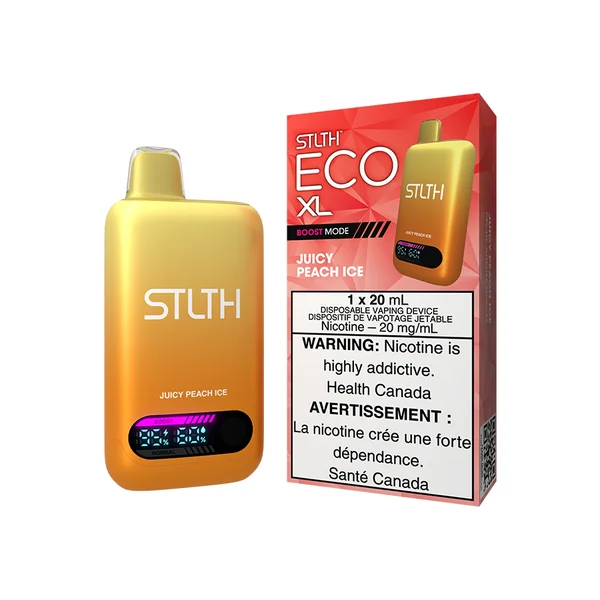 STLTH ECO XL DISPOSABLE - JUICY PEACH ICE (5PCS/CTN) [AB]