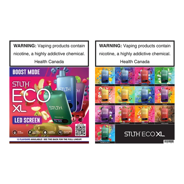 STLTH ECO XL FLAVOUR MENU