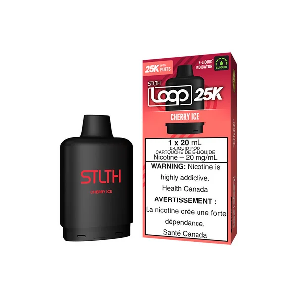 STLTH LOOP 25K POD PACK - CHERRY ICE (5PC/CTN)