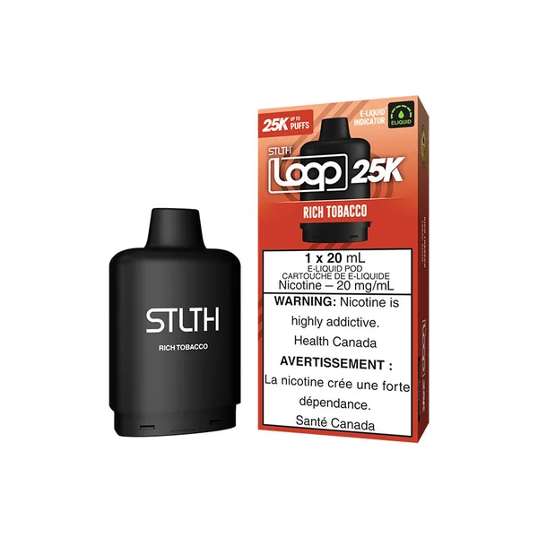 STLTH LOOP 25K POD PACK - RICH TOBACCO (5PC/CTN)
