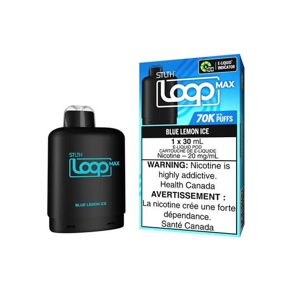 STLTH LOOP MAX POD PACK - BLUE LEMON ICE (4PCS/CTN)