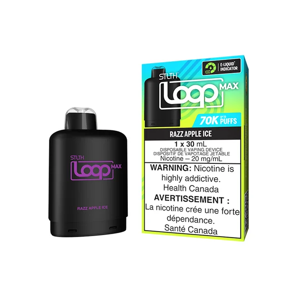 STLTH LOOP MAX POD PACK - RAZZ APPLE ICE (4PCS/CTN)