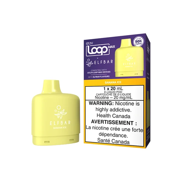 STLTH LOOP MAX X ELFBAR POD PACK - BANANA ICE (4PCS/CTN)