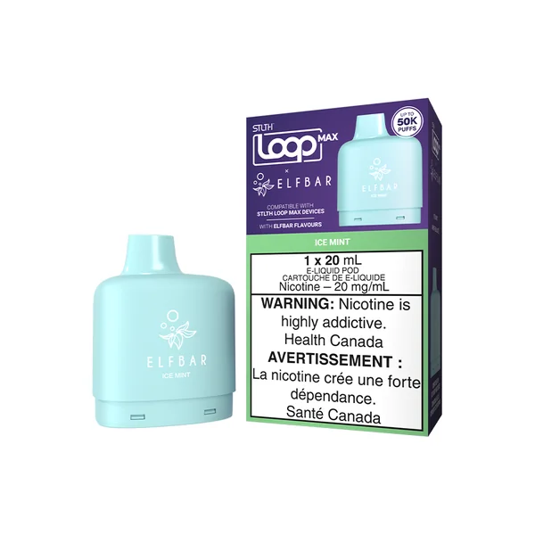 STLTH LOOP MAX X ELFBAR POD PACK - ICE MINT (4PCS/CTN)