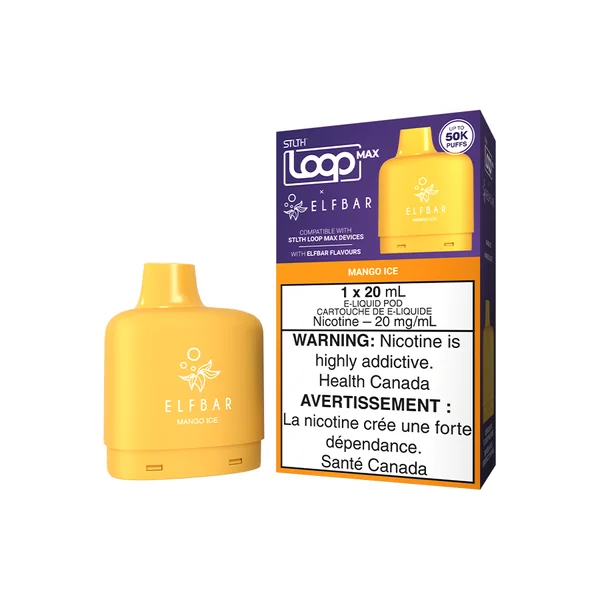 STLTH LOOP MAX X ELFBAR POD PACK - MANGO ICE (4PCS/CTN)