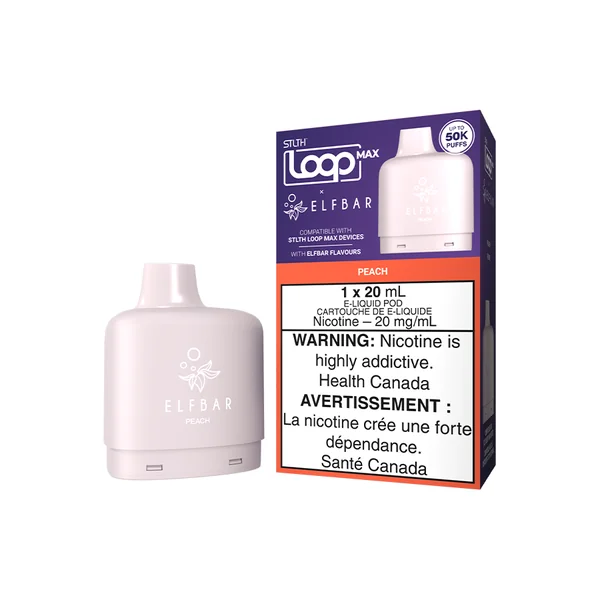 STLTH LOOP MAX X ELFBAR POD PACK - PEACH (4PCS/CTN)