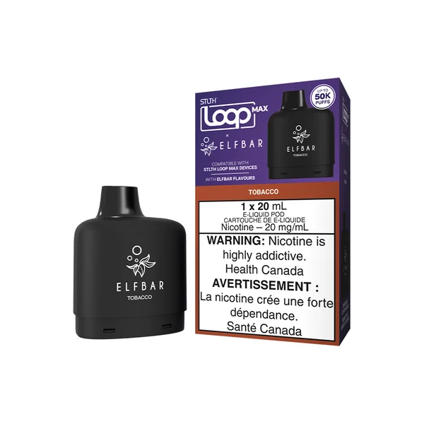STLTH LOOP MAX X ELFBAR POD PACK - TOBACCO (4PCS/CTN) [PE]