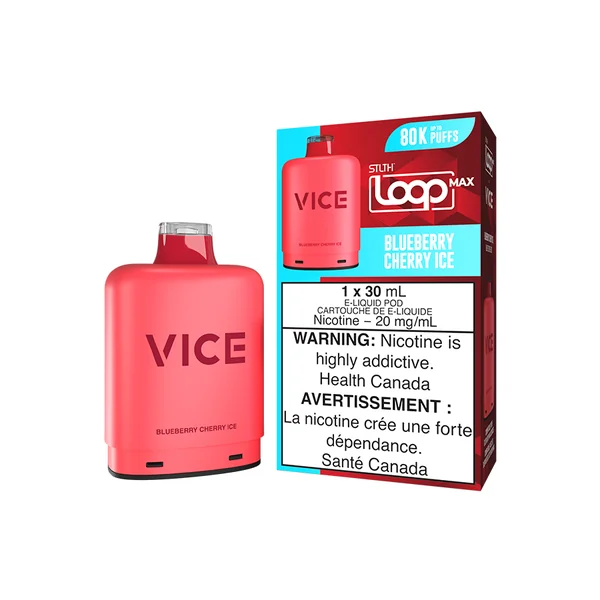 STLTH LOOP MAX X VICE POD PACK - BLUEBERRY CHERRY ICE (4PCS/CTN) [AB]