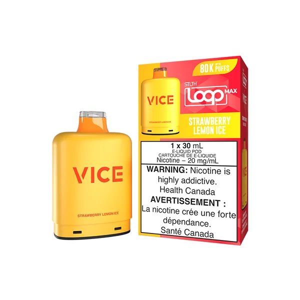 STLTH LOOP MAX X VICE POD PACK - STRAWBERRY LEMON ICE (4PCS/CTN)
