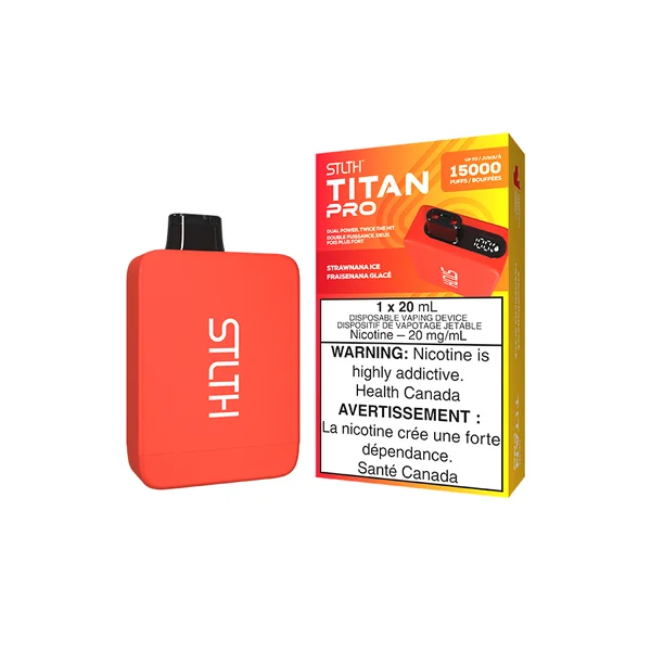STLTH TITAN PRO DISPOSABLE - STRAWNANA ICE (5PCS/CTN)