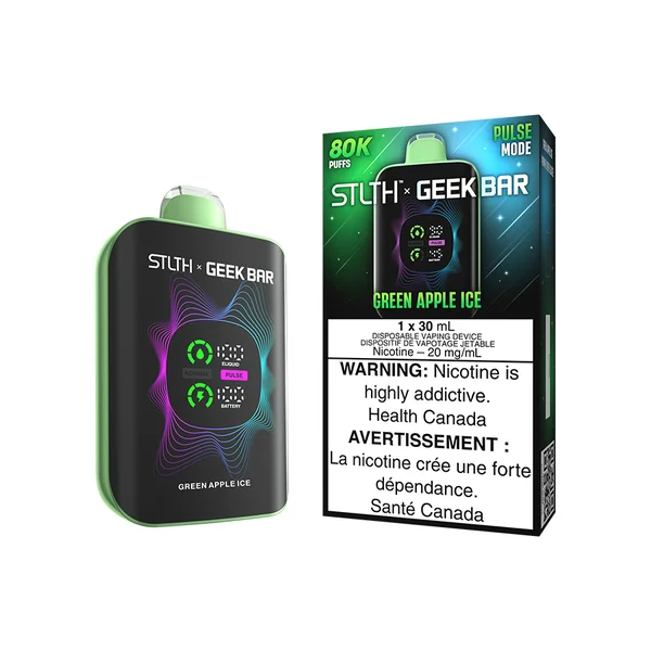 STLTH X GEEK BAR DISPOSABLE - GREEN APPLE ICE (4PCS/CTN) [ON]
