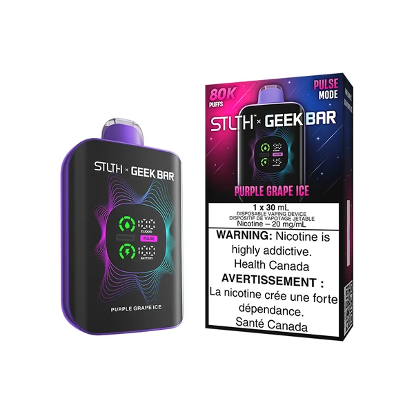 STLTH X GEEK BAR DISPOSABLE - PURPLE GRAPE ICE (4PCS/CTN) [MB]