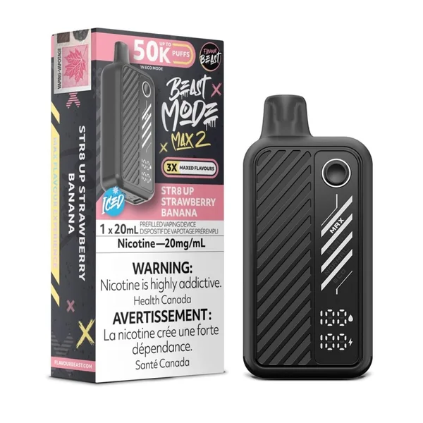 STR8 UP Strawberry Banana Flavour Beast Mode Max 2 | VapeLoft