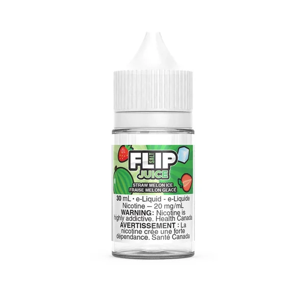 Straw Melon Ice SALT Flip Juice Salt E-Liquid | 30mL - VapeLoft