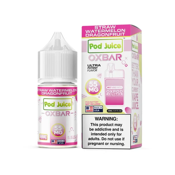 Straw Watermelon Dragonfruit - Pod Juice X Ox-Bar E-Liquid | 30 ml