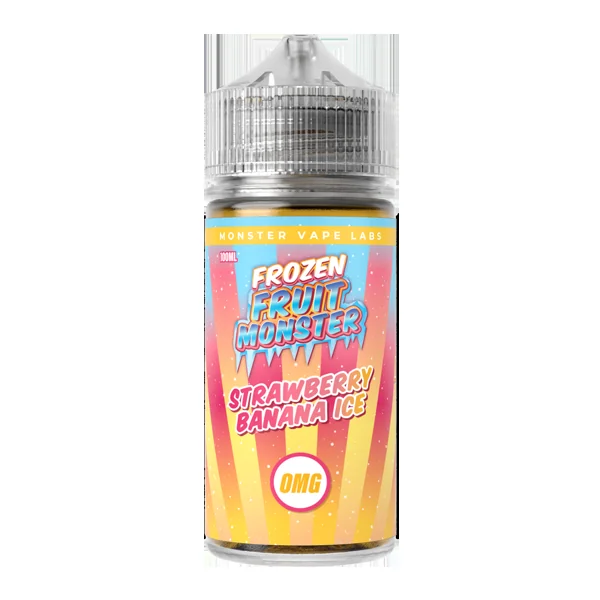 Strawberry Banana Ice Frozen Fruit Monster Zero Nicotine 100ml
