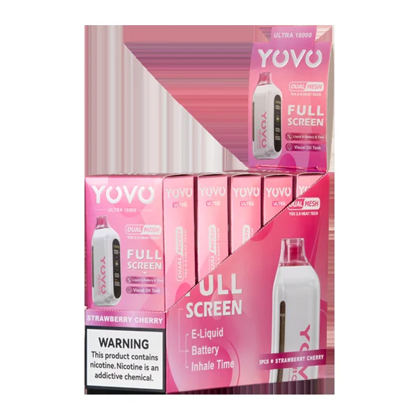 Strawberry Cherry YOVO Ultra 18000 - Image 2