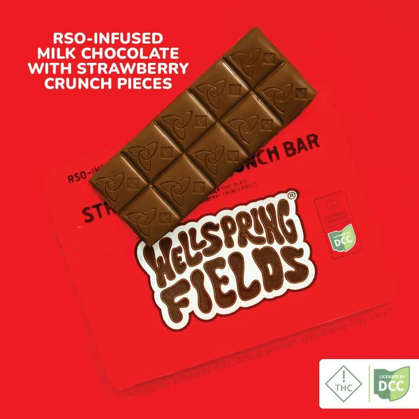 Strawberry Crunch Bar | RSO Infused | Chocolates | 10 x 10mg