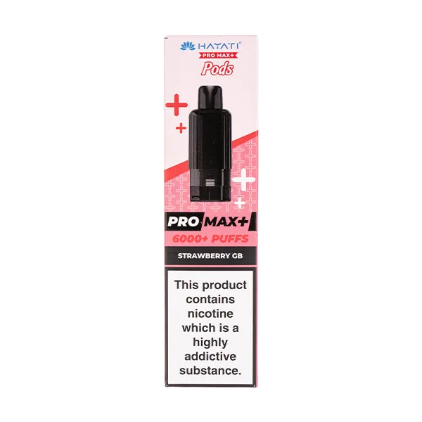 Strawberry GB Pro Max Plus Prefilled Pod + Refill by Hayati