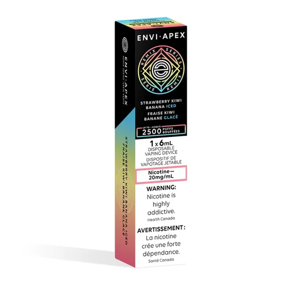 Strawberry Kiwi Banana Iced ENVI Apex Disposable Vape | VapeLoft