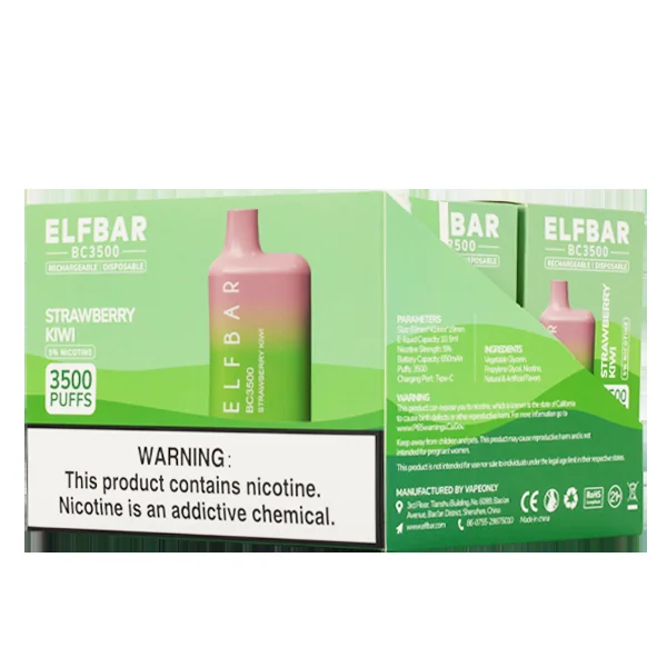 Strawberry Kiwi Elf Bar 3500 - Image 2