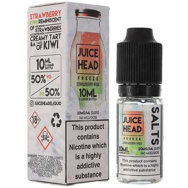 Strawberry Kiwi Freeze Nic Salt E Liquid 10ml by Juice Head