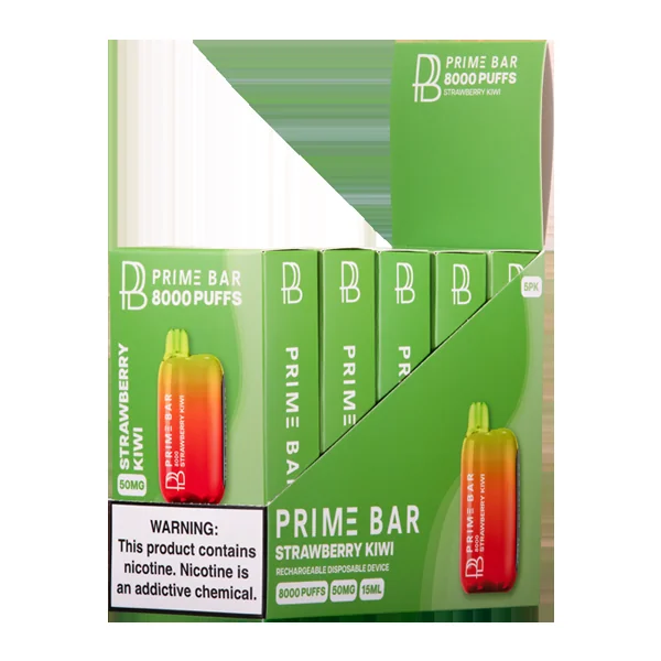 Strawberry Kiwi Prime Bar 8000 - Image 2