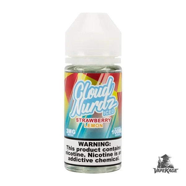 Strawberry Lemon by — Cloud Nurdz 100mL Freebase
