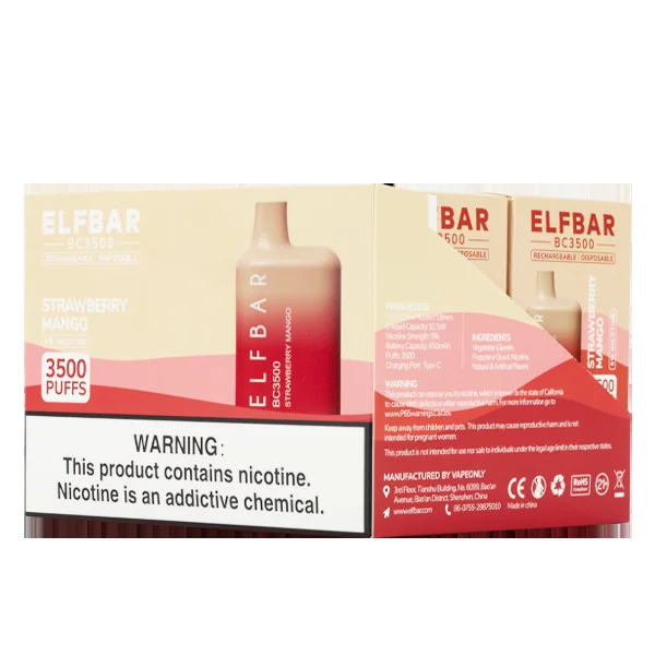 Strawberry Mango Elf Bar 3500 - Image 2