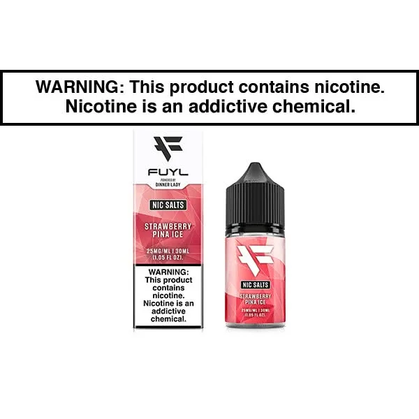 STRAWBERRY PINA ICE BY FUYL NIC SALTS 30ML