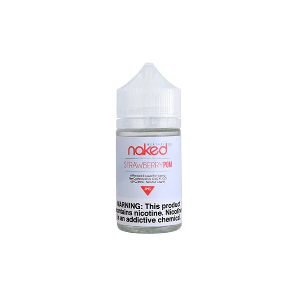 Strawberry Pom by Naked 100 E-Liquid 60ml Strawberry Kiwi Menthol $7.48