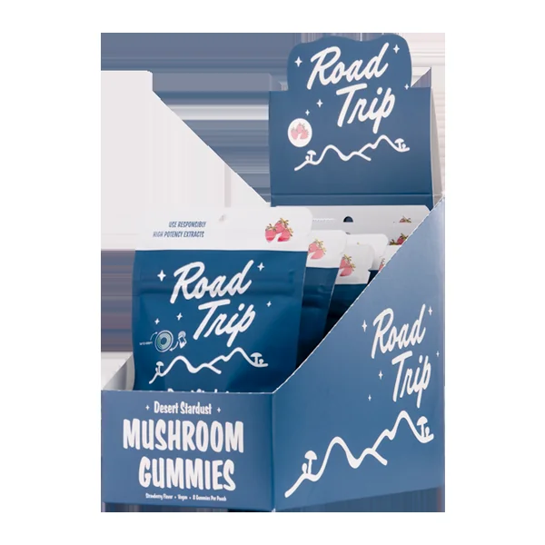 Strawberry ROAD TRIP Mushroom Gummies 8ct - Image 2