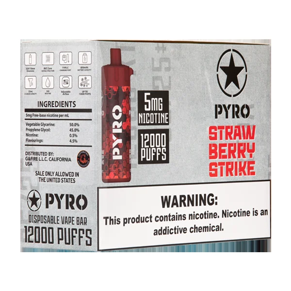 Strawberry Strike PYRO 12000 - Image 2