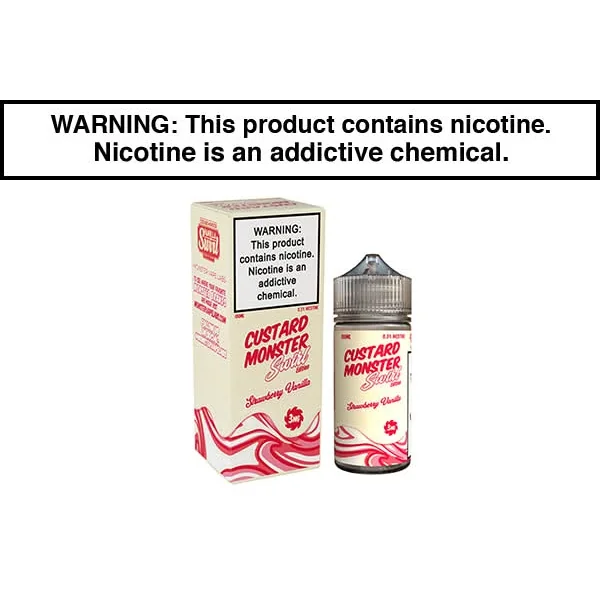 STRAWBERRY VANILLA BY CUSTARD MONSTER SWIRL 100ML