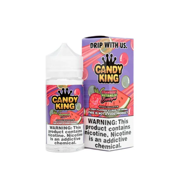 Strawberry Watermelon Bubblegum E-Liquid 100ml by Candy King E-Juice