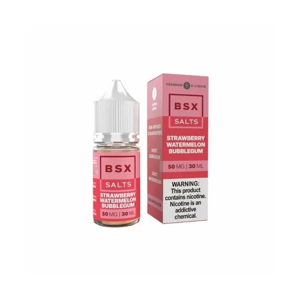Strawberry Watermelon Bubblegum Glas BSX Salts 30mL