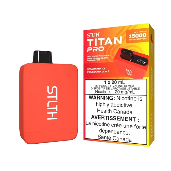 Strawnana Ice STLTH Titan Pro | Up to 15K Puffs - VapeLoft