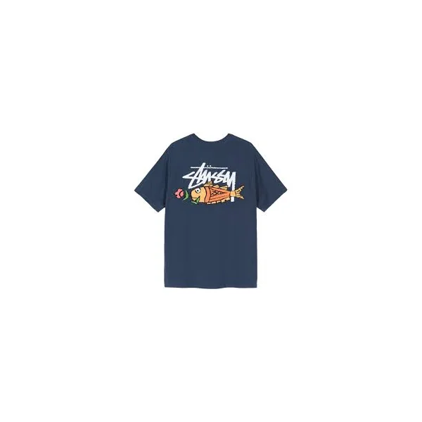 Stussy Tee Fishing Tee Navy