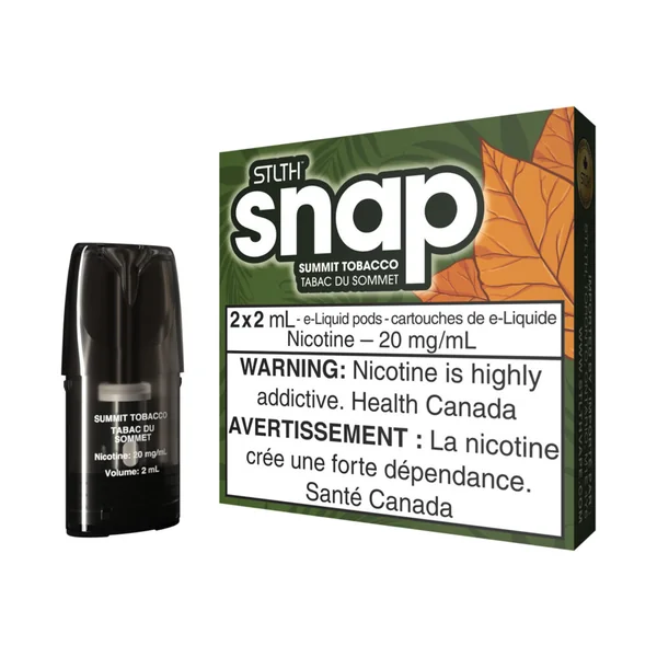 Summit Tobacco Snap STLTH Pods | 2 Pack - VapeLoft