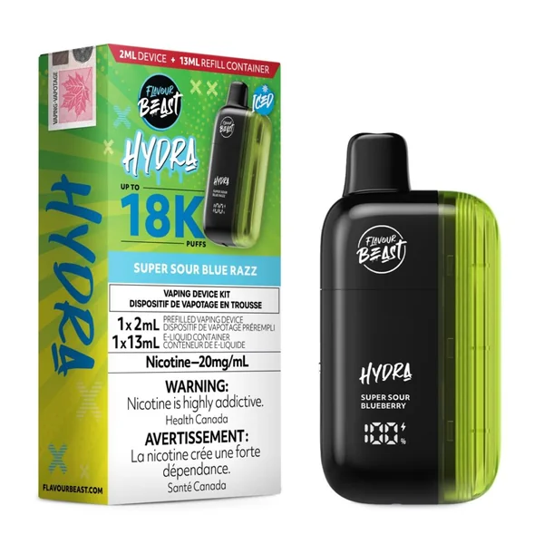 Super Sour Blue Razz Flavour Beast Hydra 18K | VapeLoft