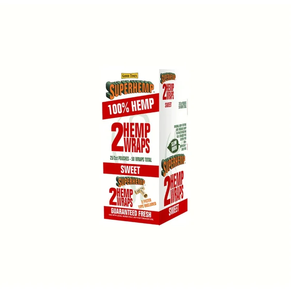 SUPERHEMP WRAP SWEET 2/25CT