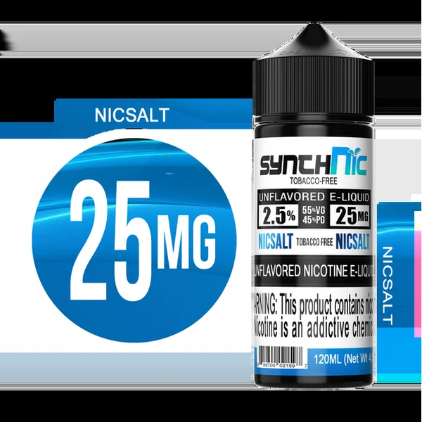 SynthNic 120ML Unflavored E-Liquid - 25MG NicSalt