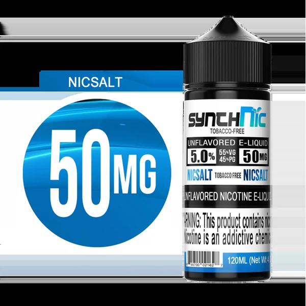 SynthNic 120ML Unflavored E-Liquid - 50MG NicSalt