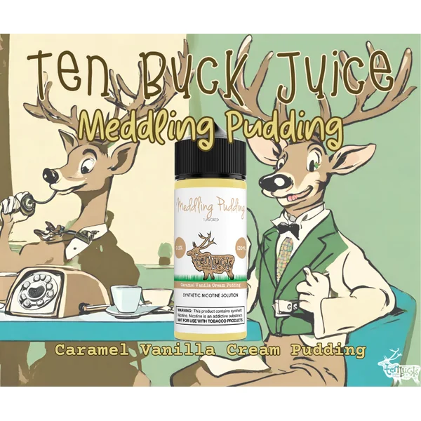 TB Juice Wholesale - Meddling Pudding Flavored Synthetic Nicotine Solution