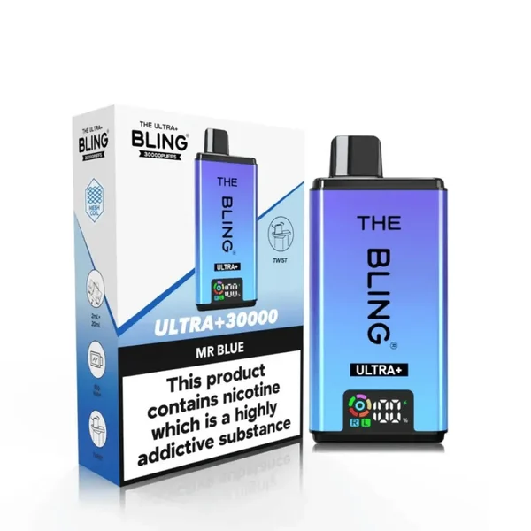 The Bling Ultra Plus 30K Vape Kit Mr Blue