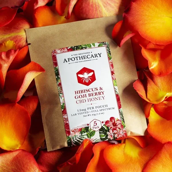 The Brothers Apothecary Highbiscus & Goji Berry CBD Honey - 5 Pack (75 mg Total CBD)