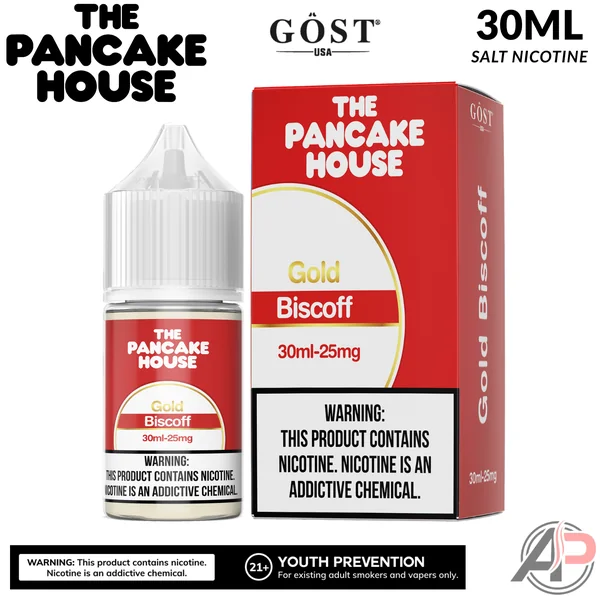 The Pancake House Gold Biscoff Gost Vapor Salt Nicotine 30mL