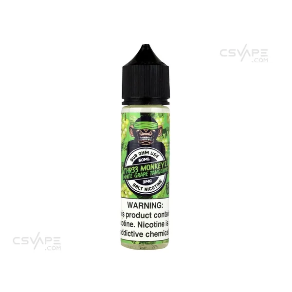 Thr33 Monkeyz sub ohm salts White Grape Tangerine